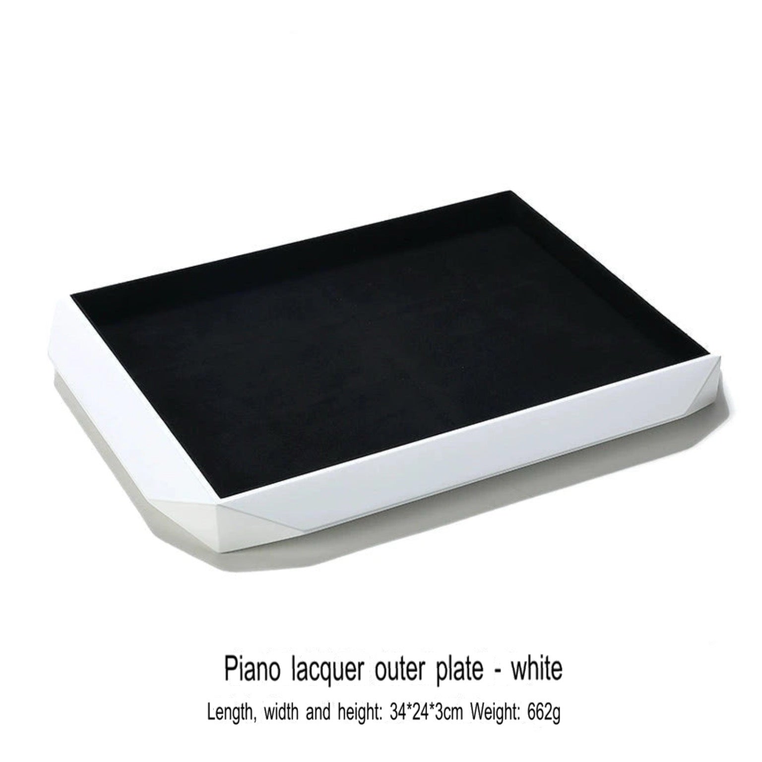 Jewelry display plate, lacquer jewelry placement plate, bracelet, ring, earring, plate, gray necklace storage plate, jewelry tray