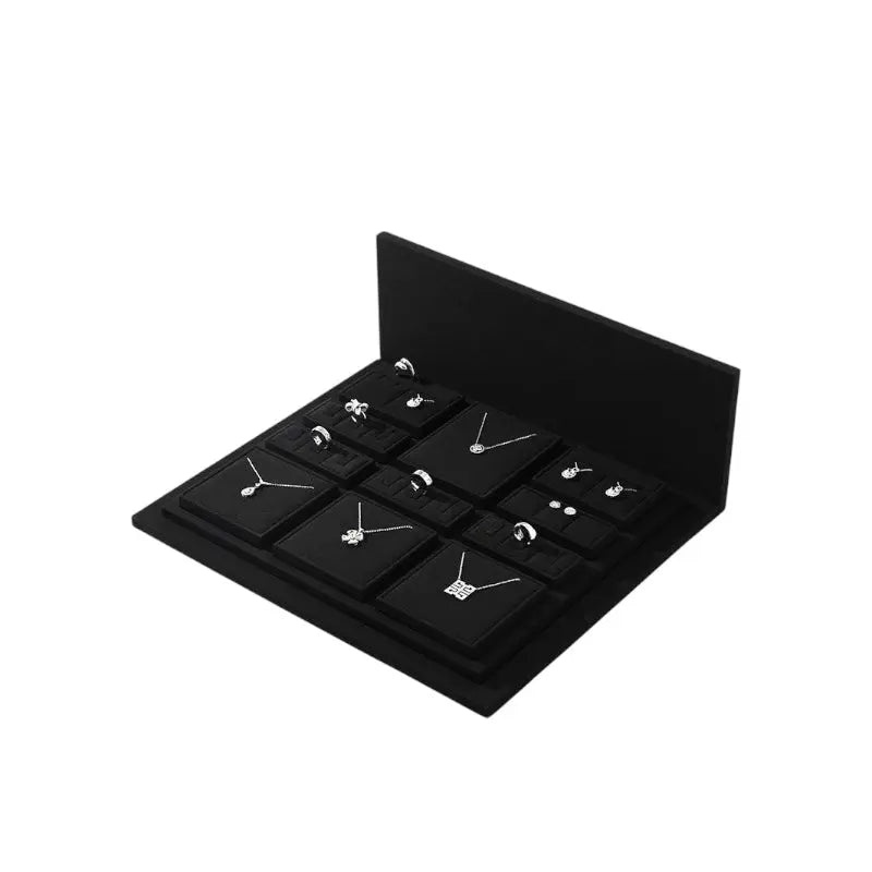 Jewelry display props, high-end microfiber necklace ring counter display jewelry display packaging - Jim Display