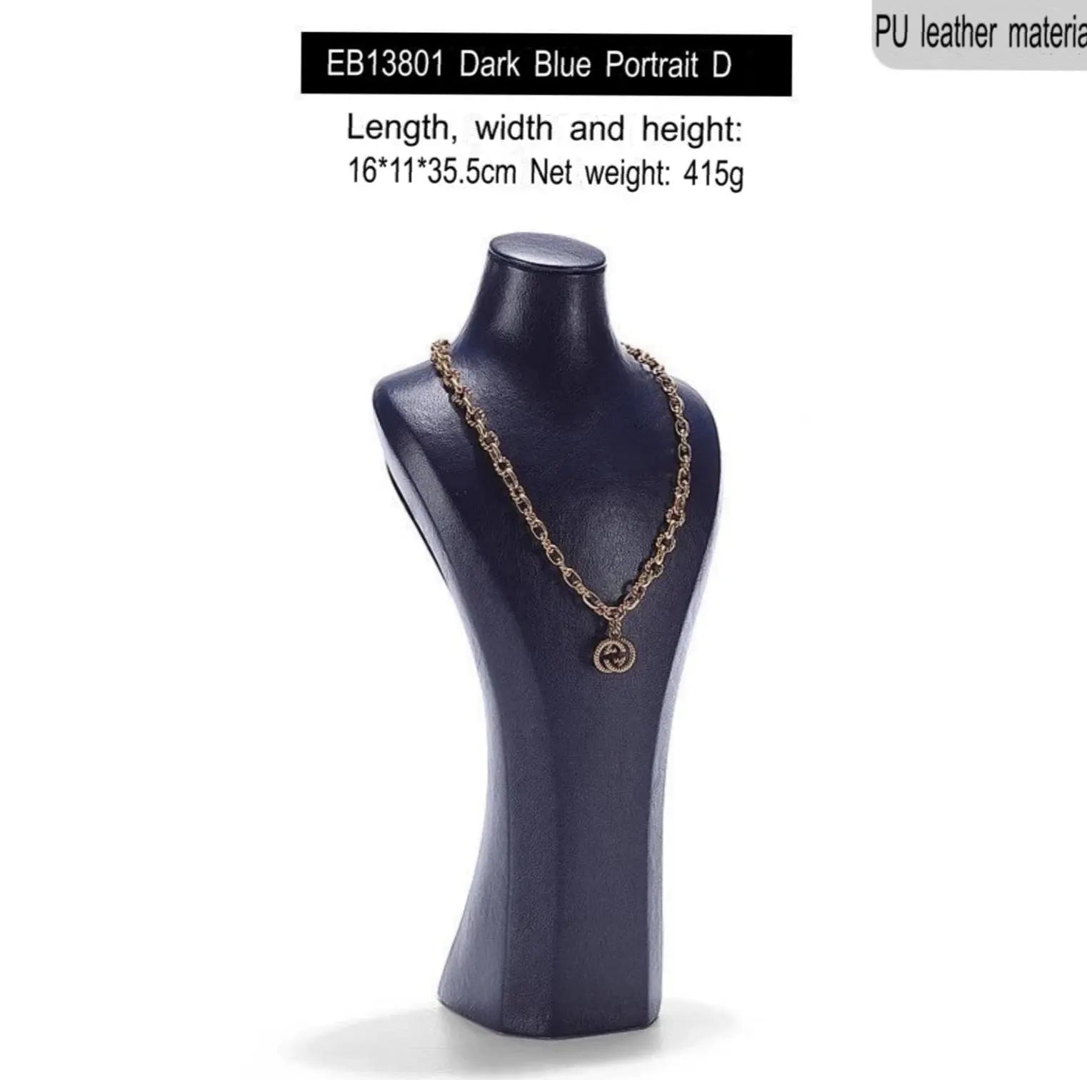 Jewelry display rack, portrait necklace jewelry stand, jewelry display props, window display window, neck mold frame, necklace display stand Jim Display