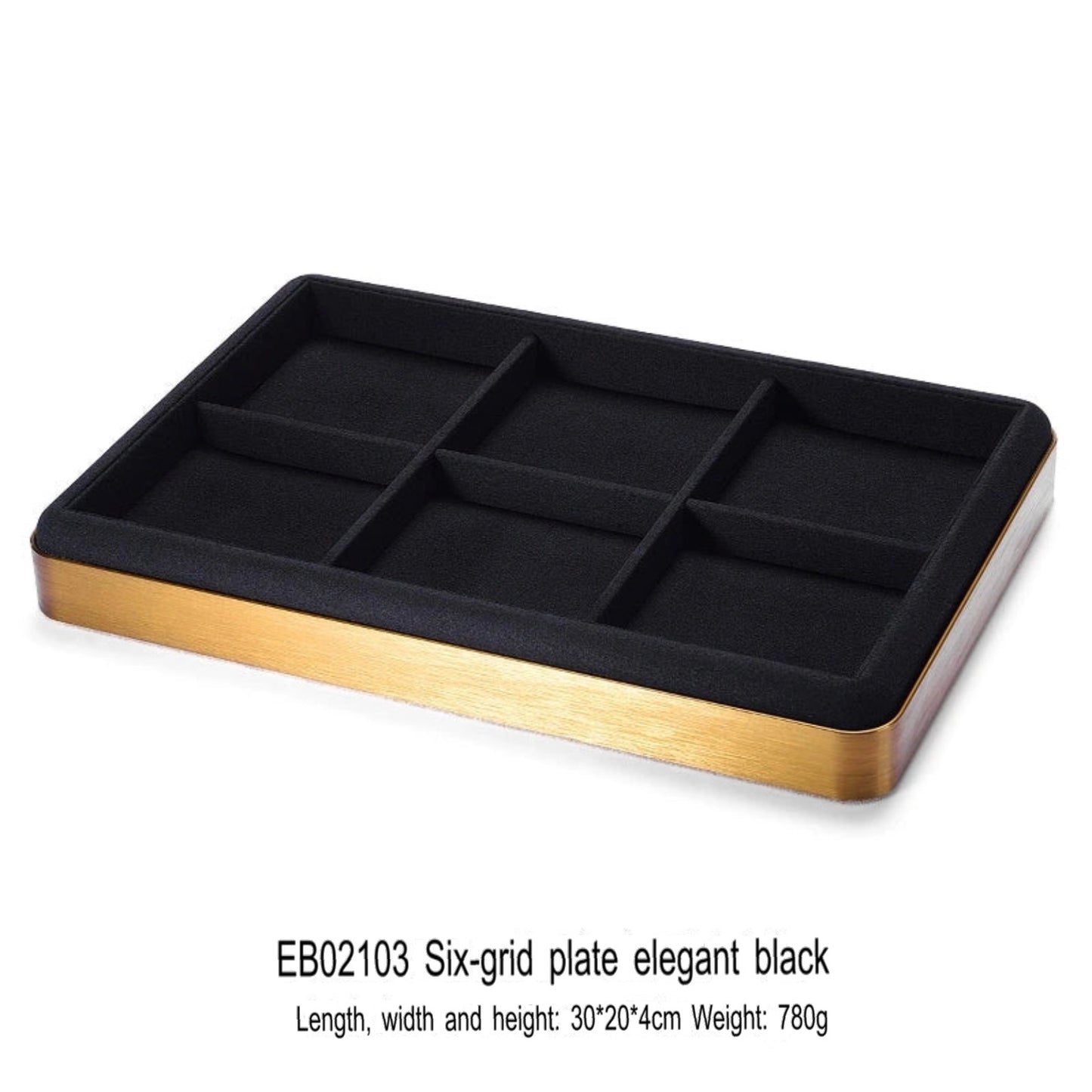 Jewelry display plate, metal gold jewelry tray, ring, necklace, bracelet, jade, multi-purpose jewelry storage, look at the pallet