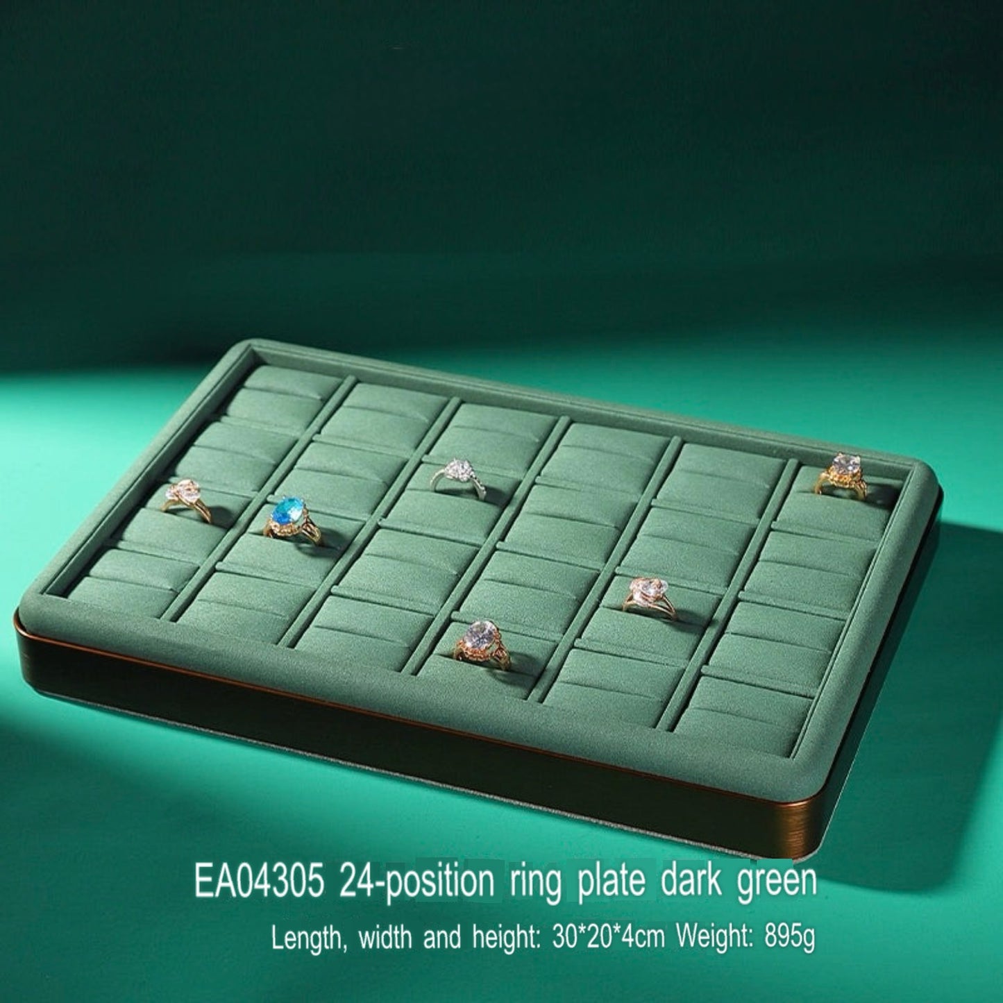 Jewelry display plate, metal gold jewelry tray, ring, necklace, bracelet, jade, multi-purpose jewelry storage, look at the pallet