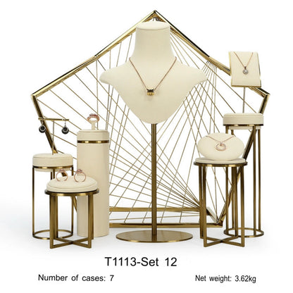Luxury Off-white Jewelry Window Display