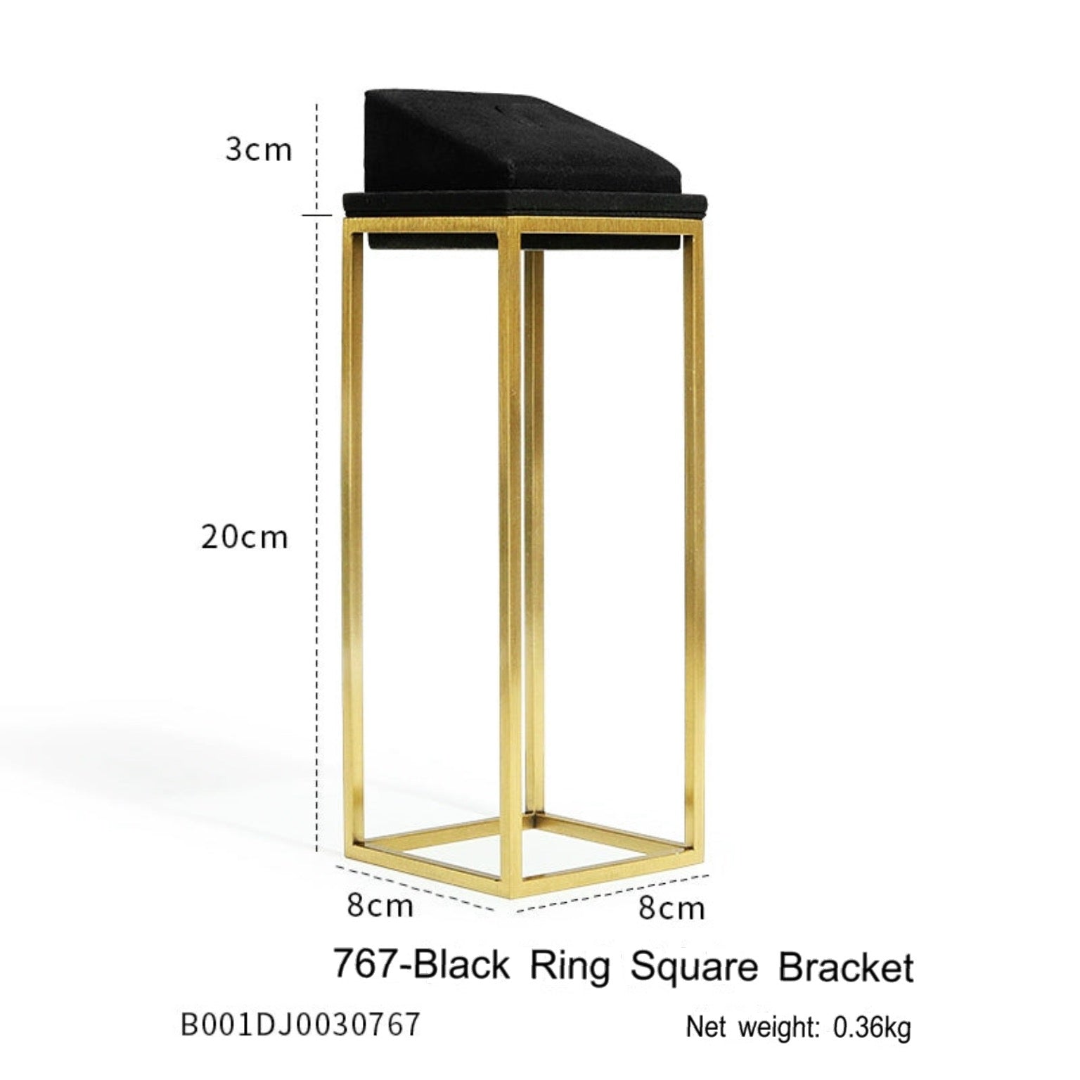 Black Premium jewellery window display props