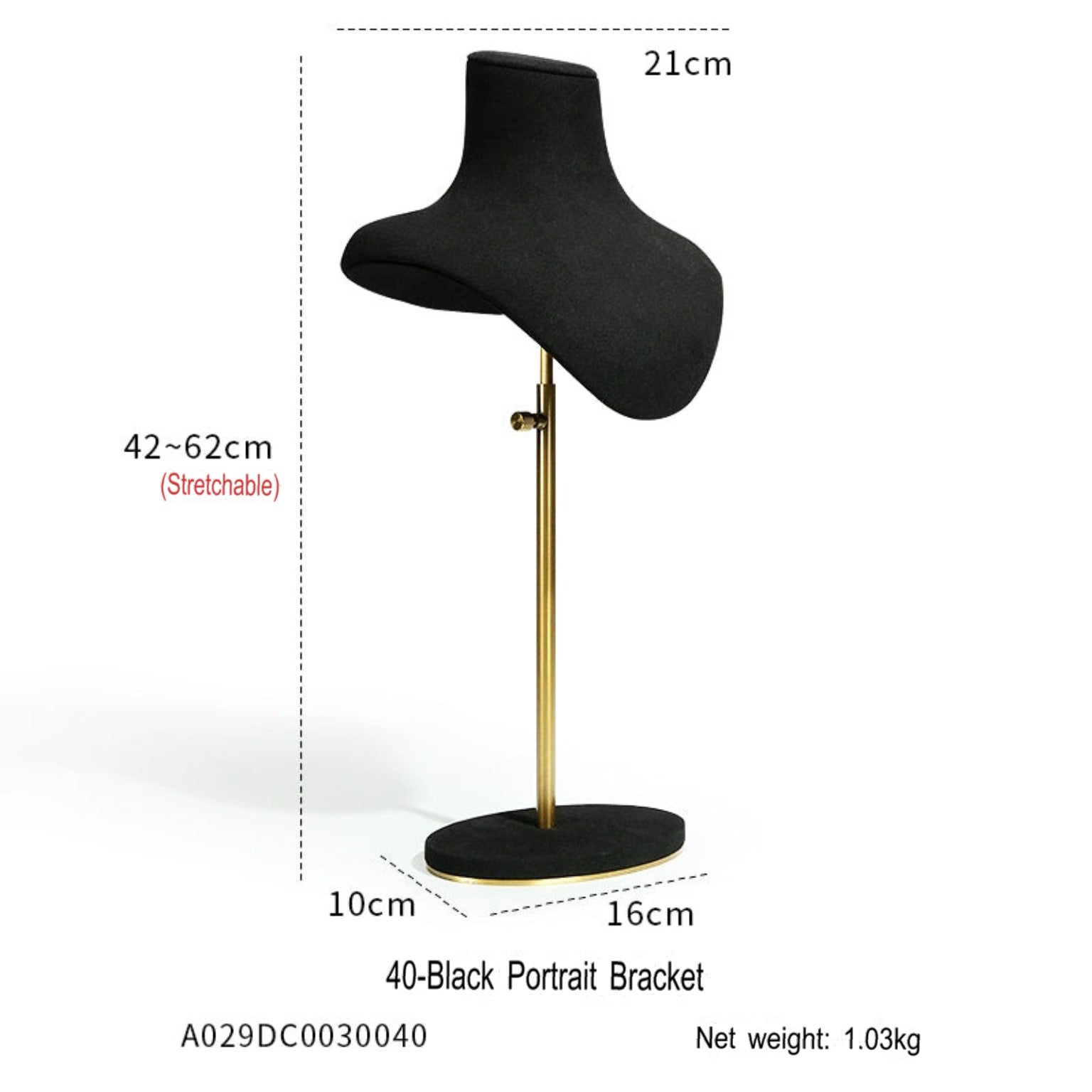 Black Premium jewellery window display props