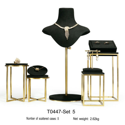 Black Premium jewellery window display props