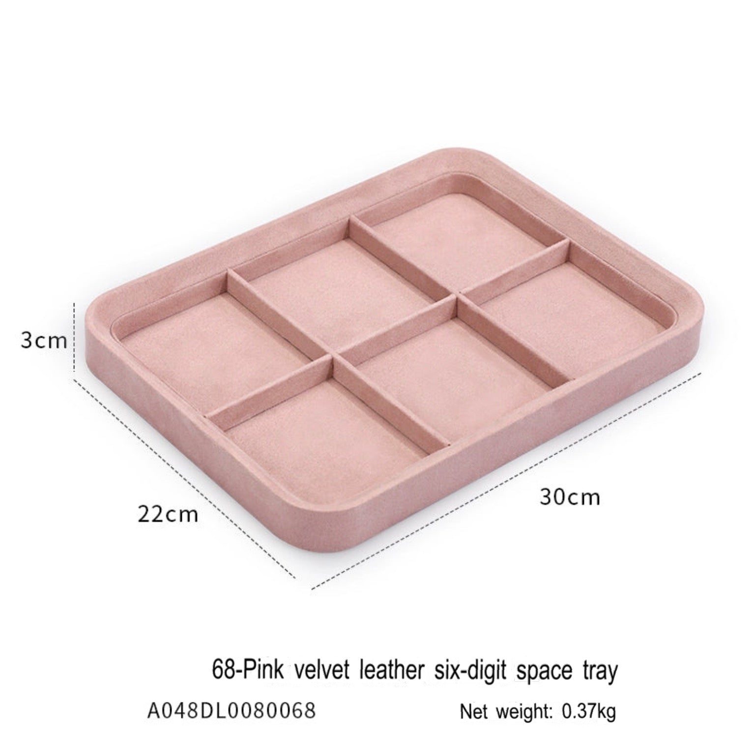 Velvet jewelry tray with lid dustproof jewelry storage box bracelet necklace bracelet ring stud jewelry display tray