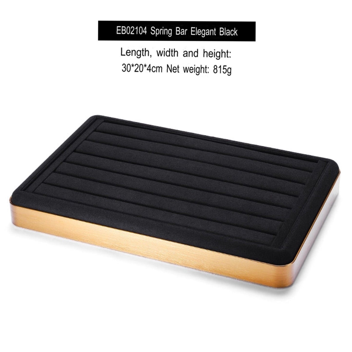 Light luxury jewelry tray jewelry display tray metal surround ring necklace bracelet storage tray store with viewing tray