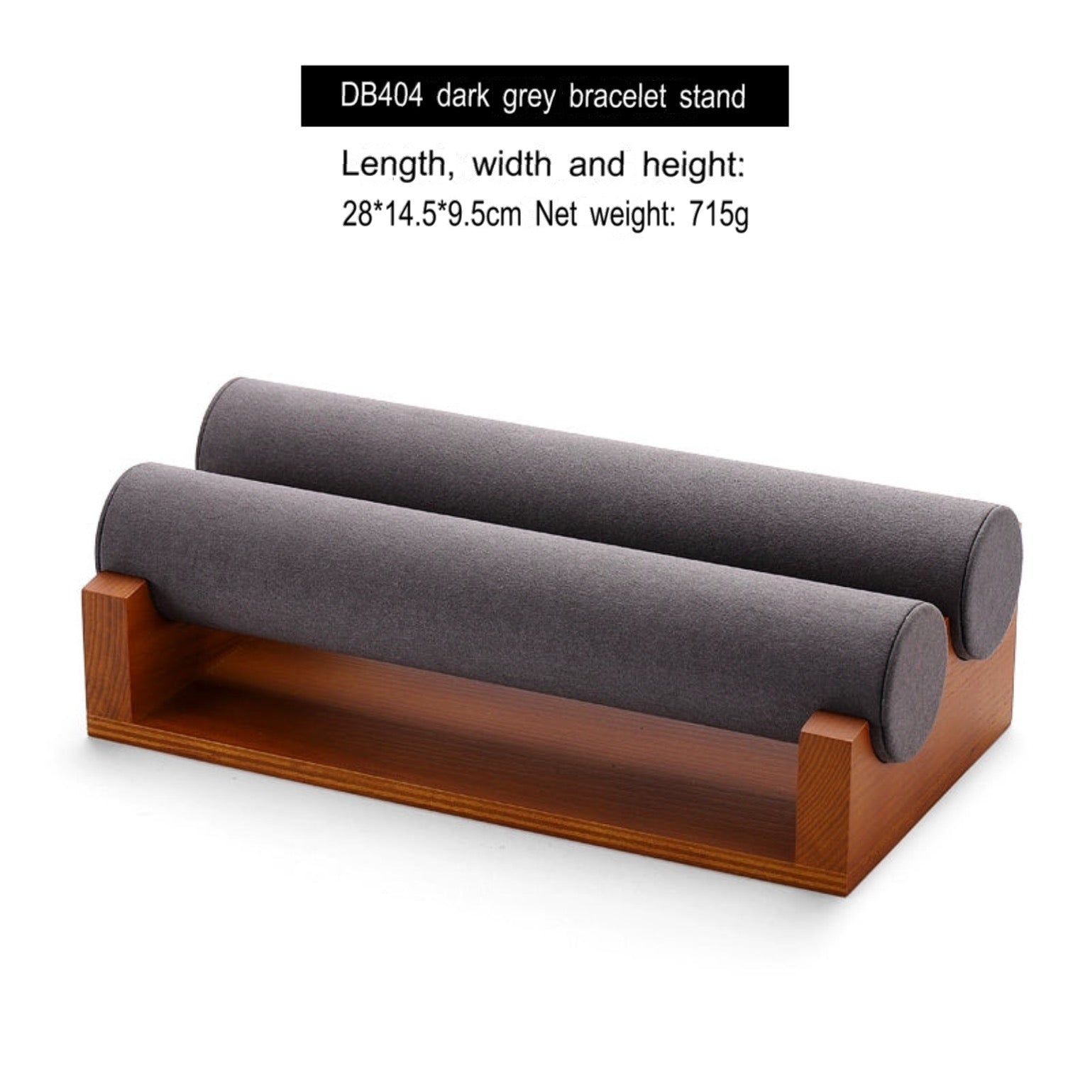 Jewelry Display Rack Solid Wood Microfiber Material Bracelet Jewelry Rack