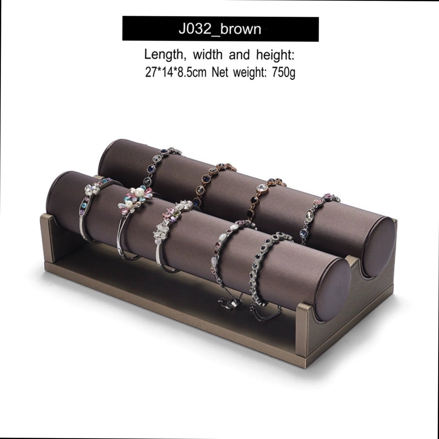 Jewelry Display Rack Solid Wood Microfiber Material Bracelet Jewelry Rack