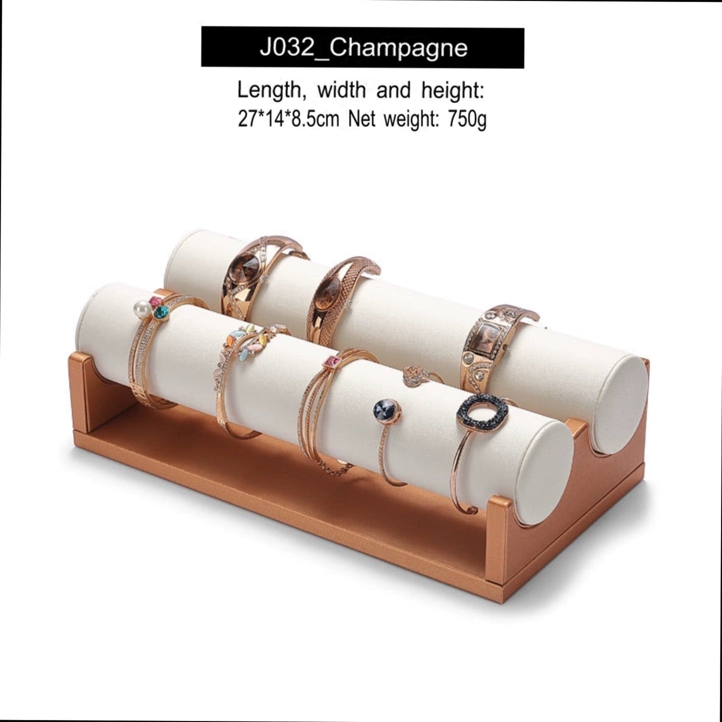 Jewelry Display Rack Solid Wood Microfiber Material Bracelet Jewelry Rack