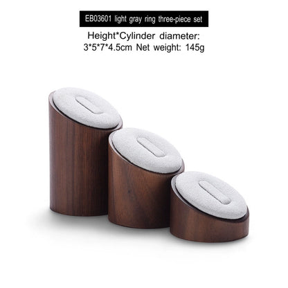 Ring Shelf Display Rack Solid Wood Jewelry Display Props Window Display Display