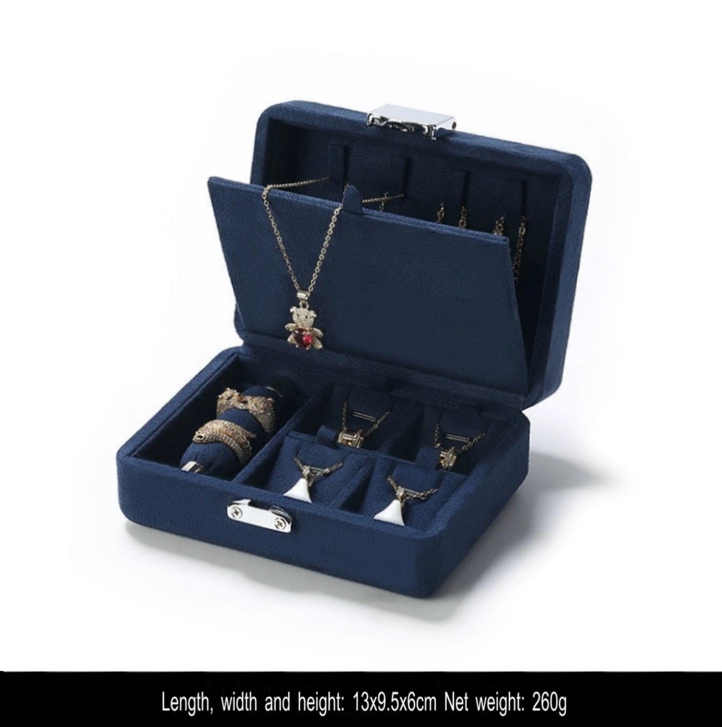 Jewelry storage box, jewelry box, necklace bracelet ring storage box, portable set jewelry box