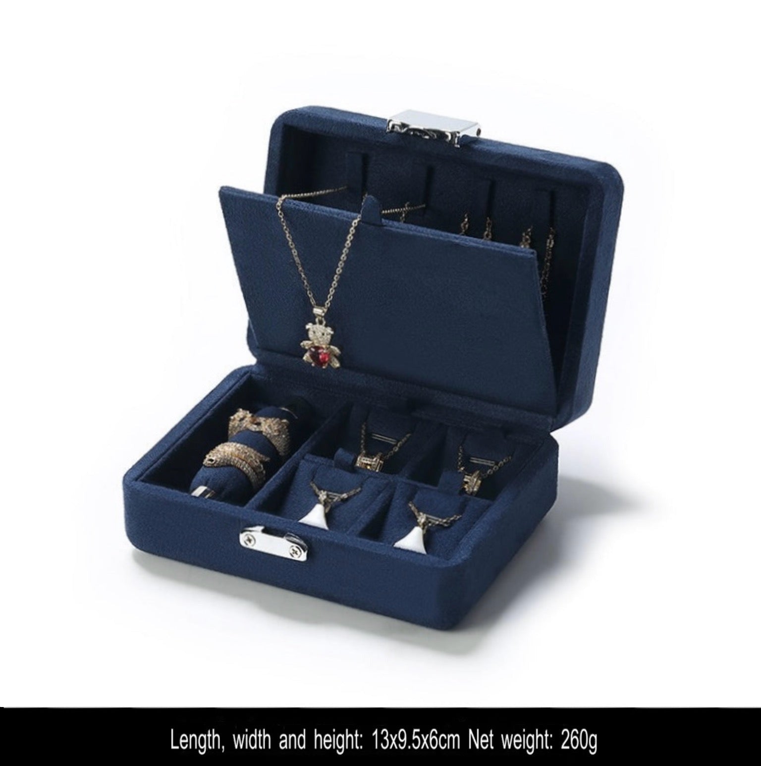 Jewelry storage box, jewelry box, necklace bracelet ring storage box, portable set jewelry box