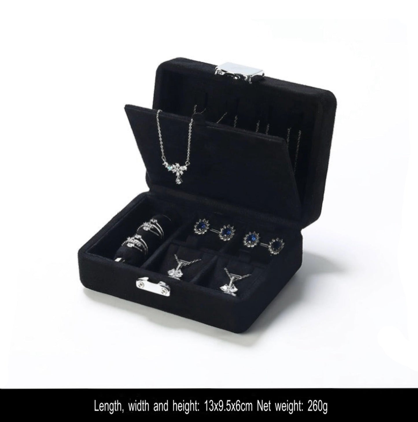 Jewelry storage box, jewelry box, necklace bracelet ring storage box, portable set jewelry box