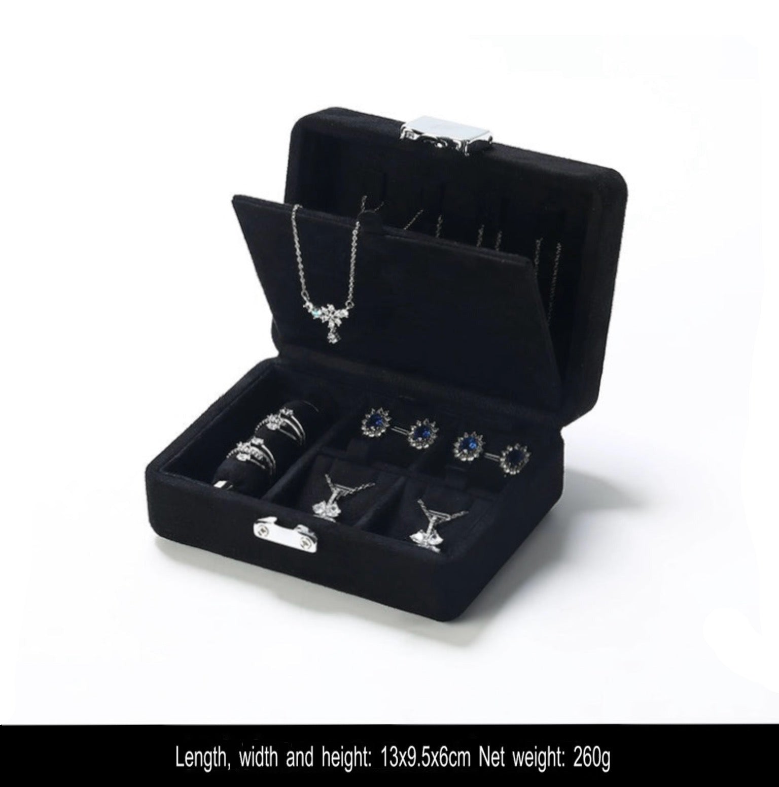 Jewelry storage box, jewelry box, necklace bracelet ring storage box, portable set jewelry box