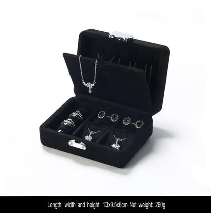 Jewelry storage box, jewelry box, necklace bracelet ring storage box, portable set jewelry box