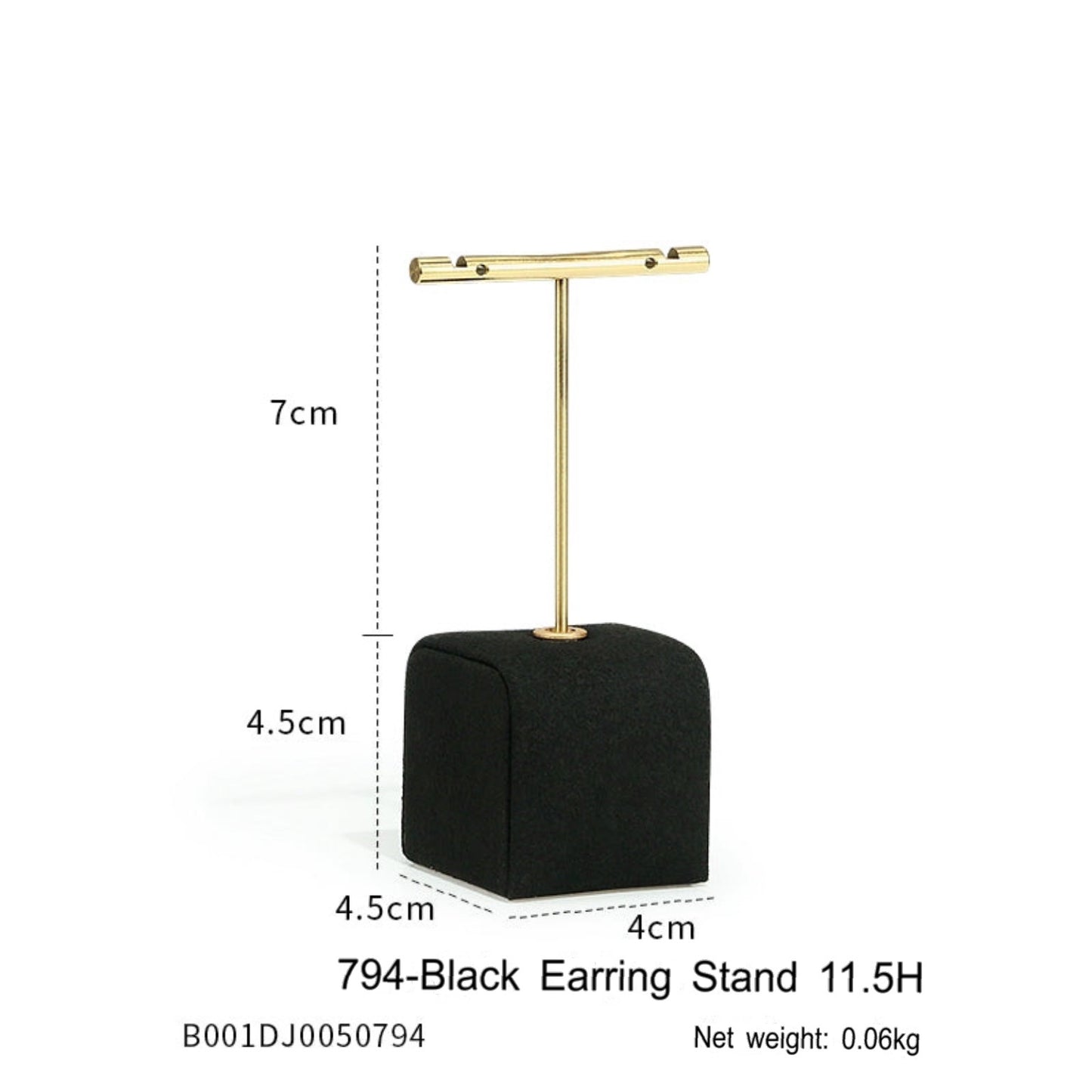 Black jewelry counter display props, necklaces, rings, earrings, studs, bracelets, jewelry display racks