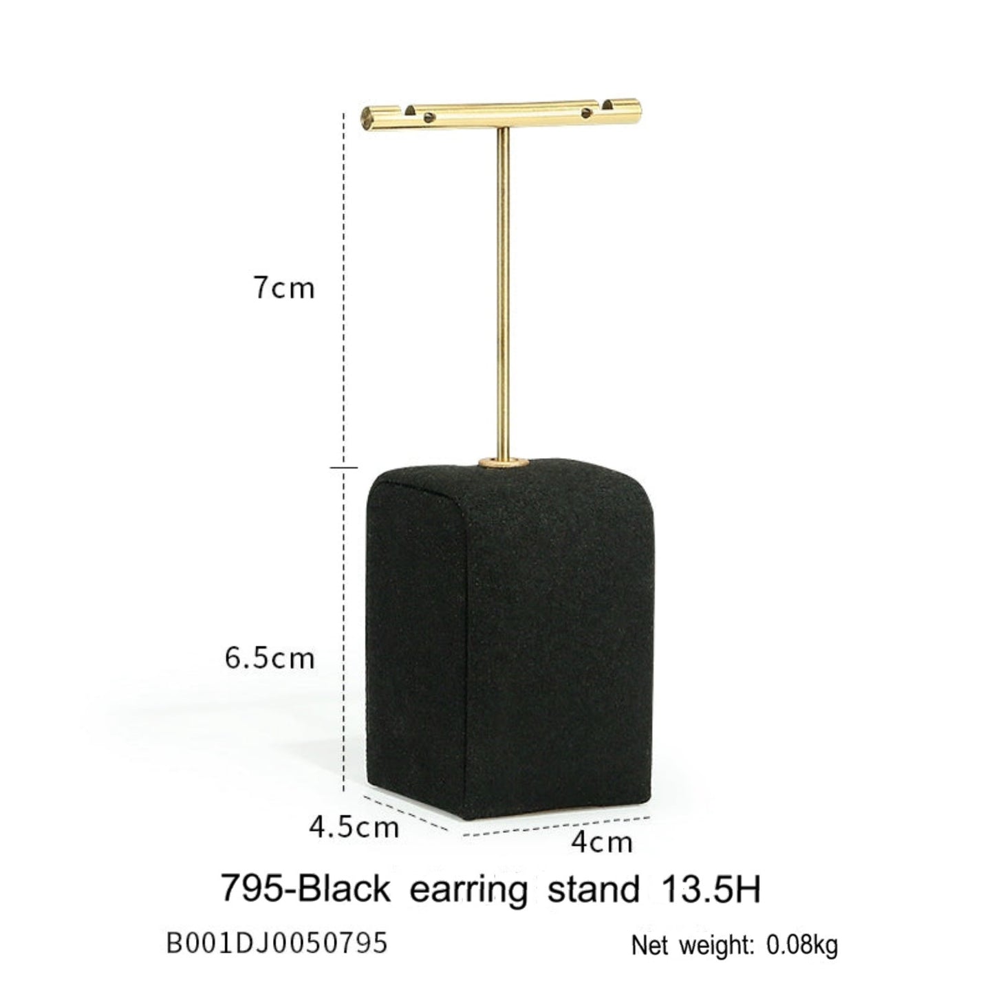 Black jewelry counter display props, necklaces, rings, earrings, studs, bracelets, jewelry display racks