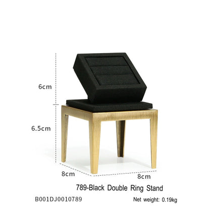 Black jewelry counter display props, necklaces, rings, earrings, studs, bracelets, jewelry display racks