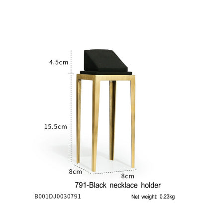 Black jewelry counter display props, necklaces, rings, earrings, studs, bracelets, jewelry display racks