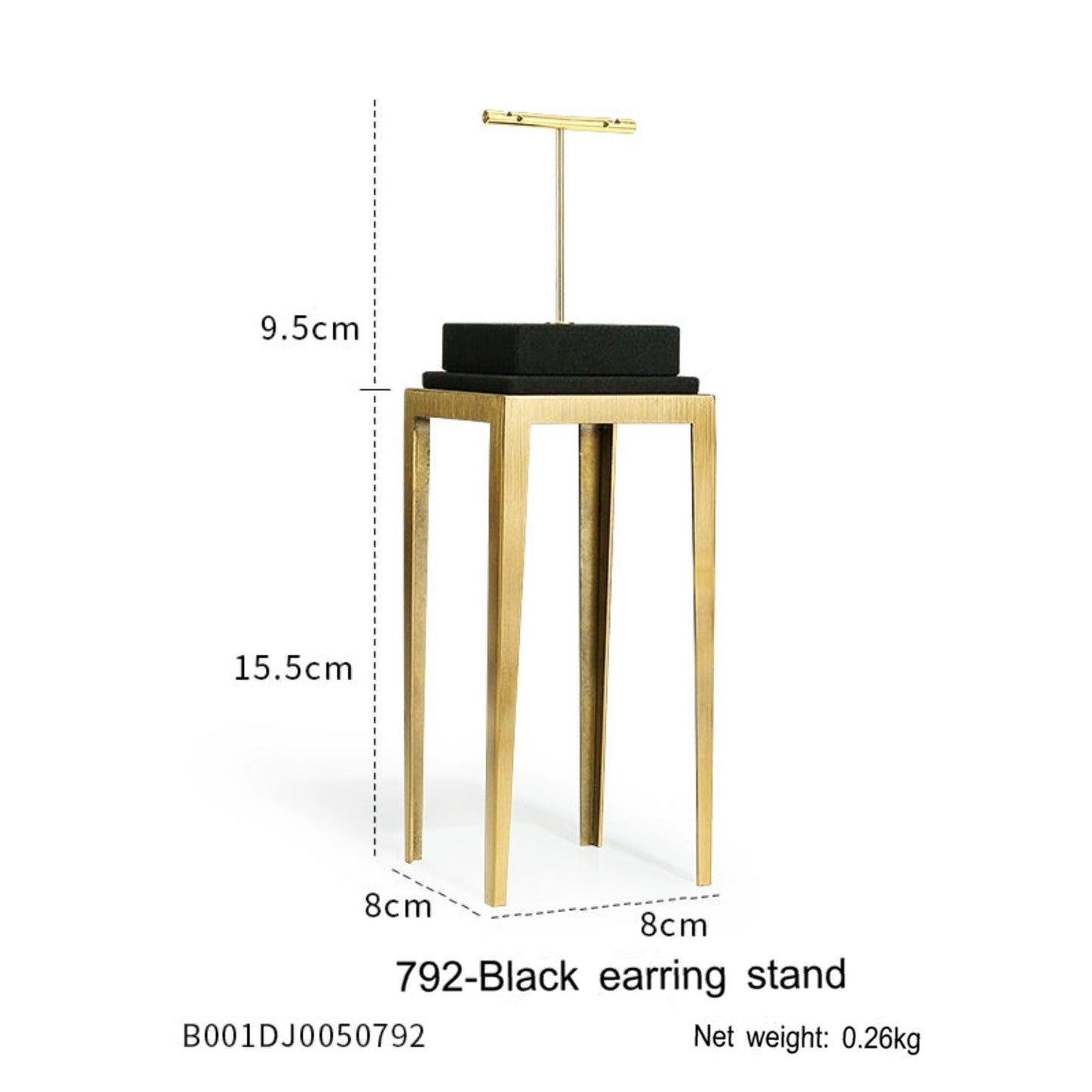 Black jewelry counter display props, necklaces, rings, earrings, studs, bracelets, jewelry display racks