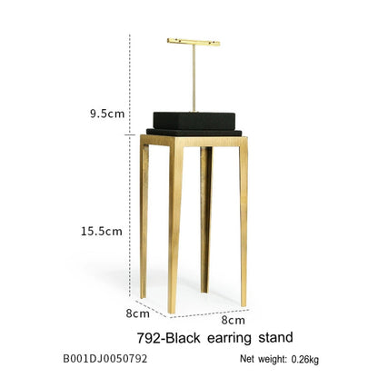 Black jewelry counter display props, necklaces, rings, earrings, studs, bracelets, jewelry display racks