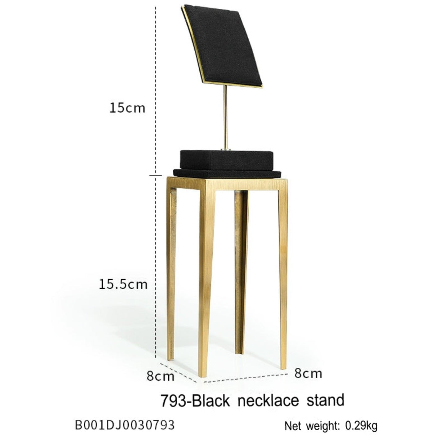 Black jewelry counter display props, necklaces, rings, earrings, studs, bracelets, jewelry display racks