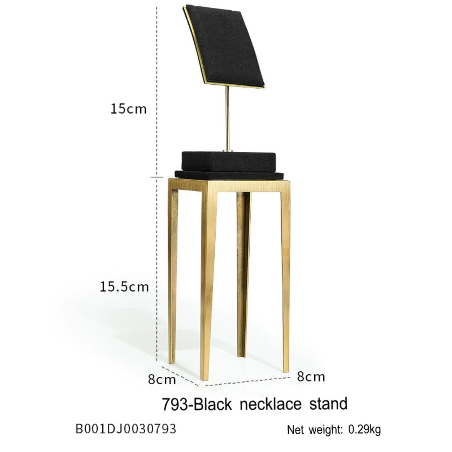 Black jewelry counter display props, necklaces, rings, earrings, studs, bracelets, jewelry display racks