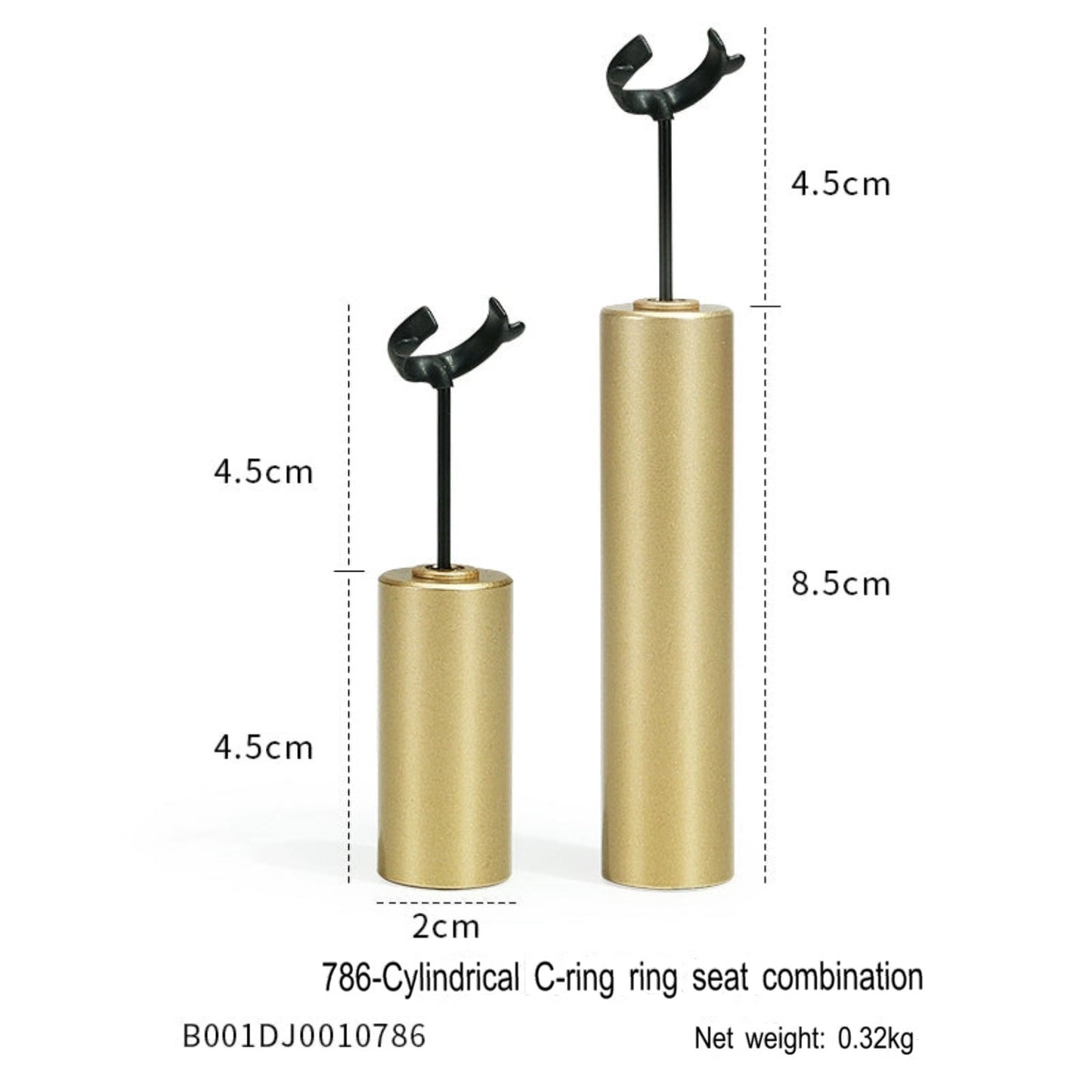 Black jewelry counter display props, necklaces, rings, earrings, studs, bracelets, jewelry display racks