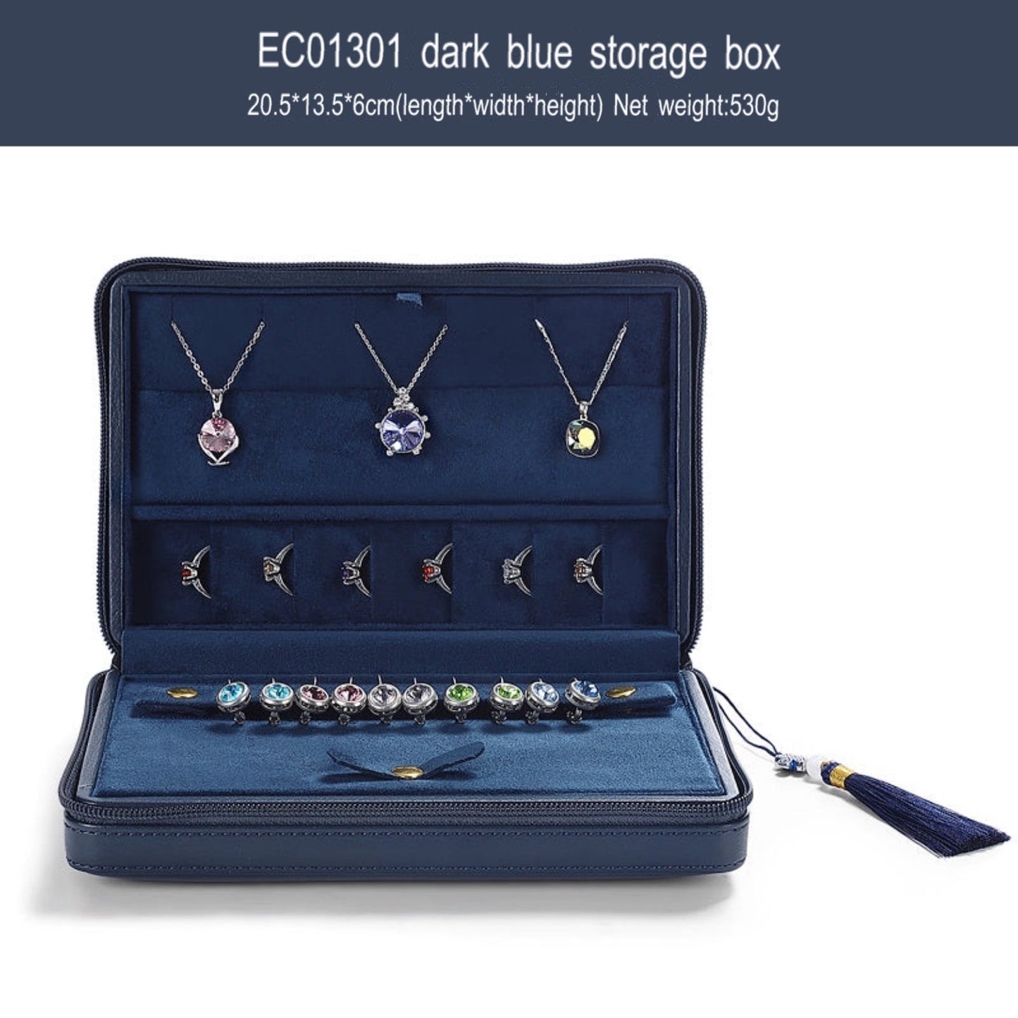 Leatherette traveling jewelry case, multi-jewelry case, jewelry display, jewelry exhibition traveling case