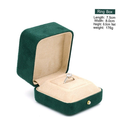 High-grade velvet creative ring box, necklace box, jewelry box, jewelry box, earrings, earring box, bracelet box