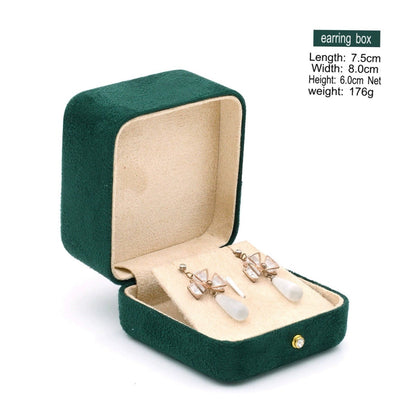 High-grade velvet creative ring box, necklace box, jewelry box, jewelry box, earrings, earring box, bracelet box