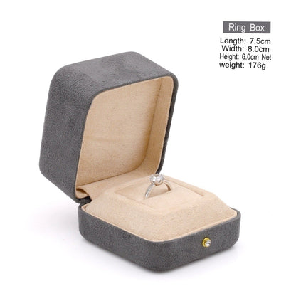 High-grade velvet creative ring box, necklace box, jewelry box, jewelry box, earrings, earring box, bracelet box