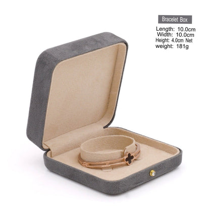 High-grade velvet creative ring box, necklace box, jewelry box, jewelry box, earrings, earring box, bracelet box