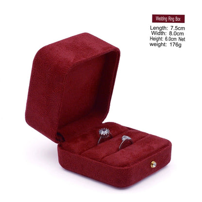 High-grade velvet creative ring box, necklace box, jewelry box, jewelry box, earrings, earring box, bracelet box