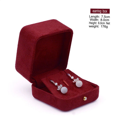 High-grade velvet creative ring box, necklace box, jewelry box, jewelry box, earrings, earring box, bracelet box