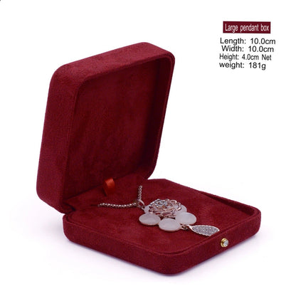 High-grade velvet creative ring box, necklace box, jewelry box, jewelry box, earrings, earring box, bracelet box
