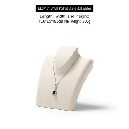 Luxury necklace display stand, model neck display rack, pendant jewelry hanger, window jewelry display props