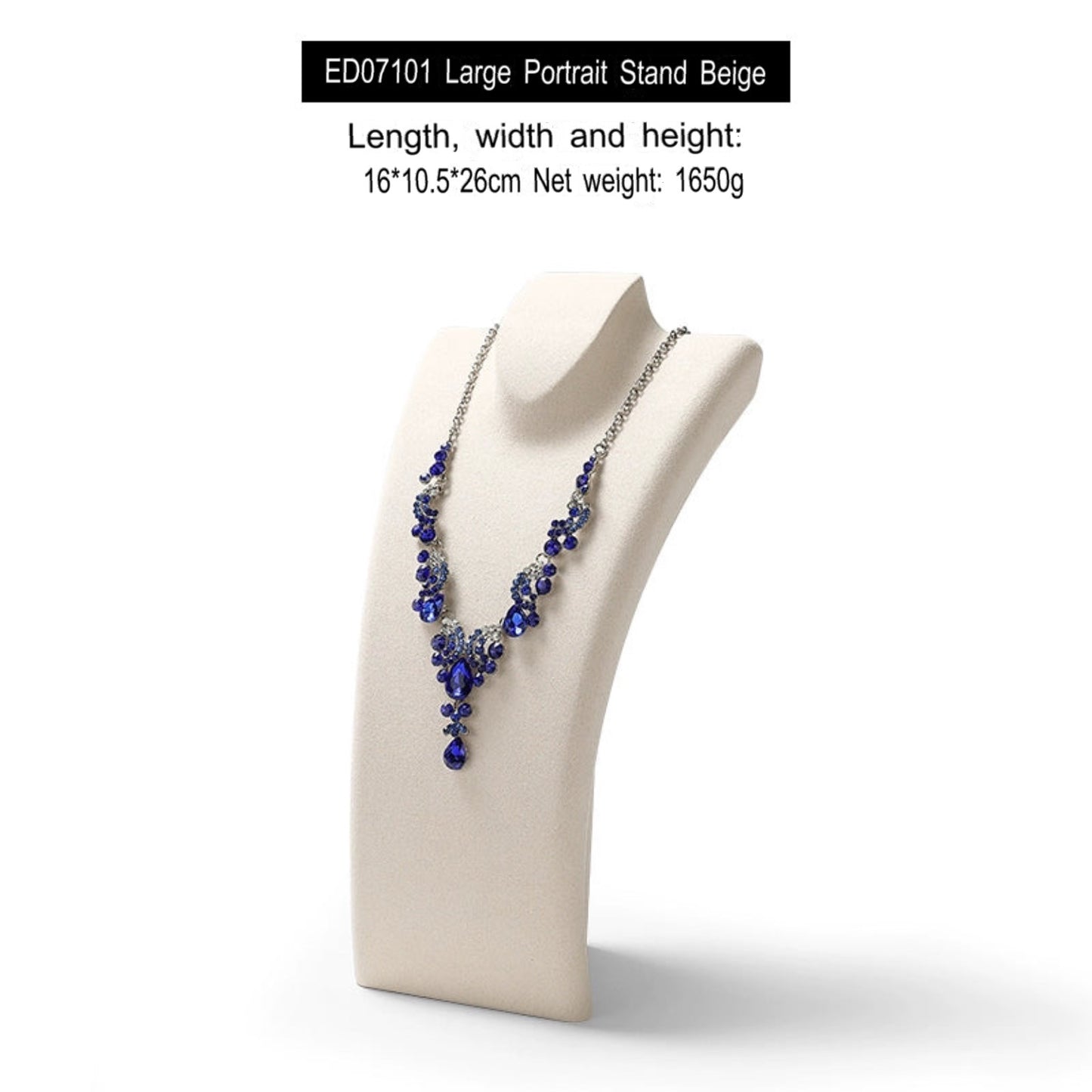 Luxury necklace display stand, model neck display rack, pendant jewelry hanger, window jewelry display props