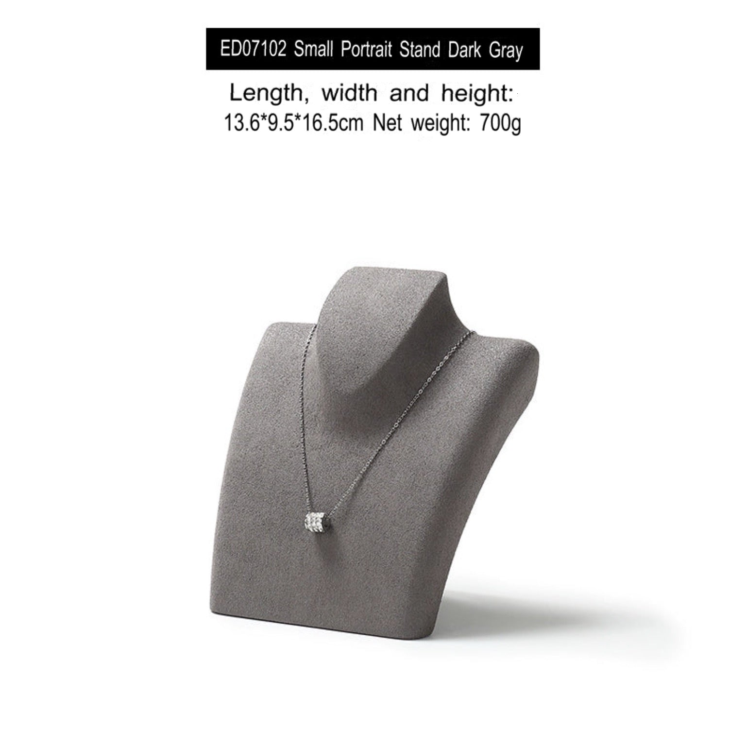 Luxury necklace display stand, model neck display rack, pendant jewelry hanger, window jewelry display props