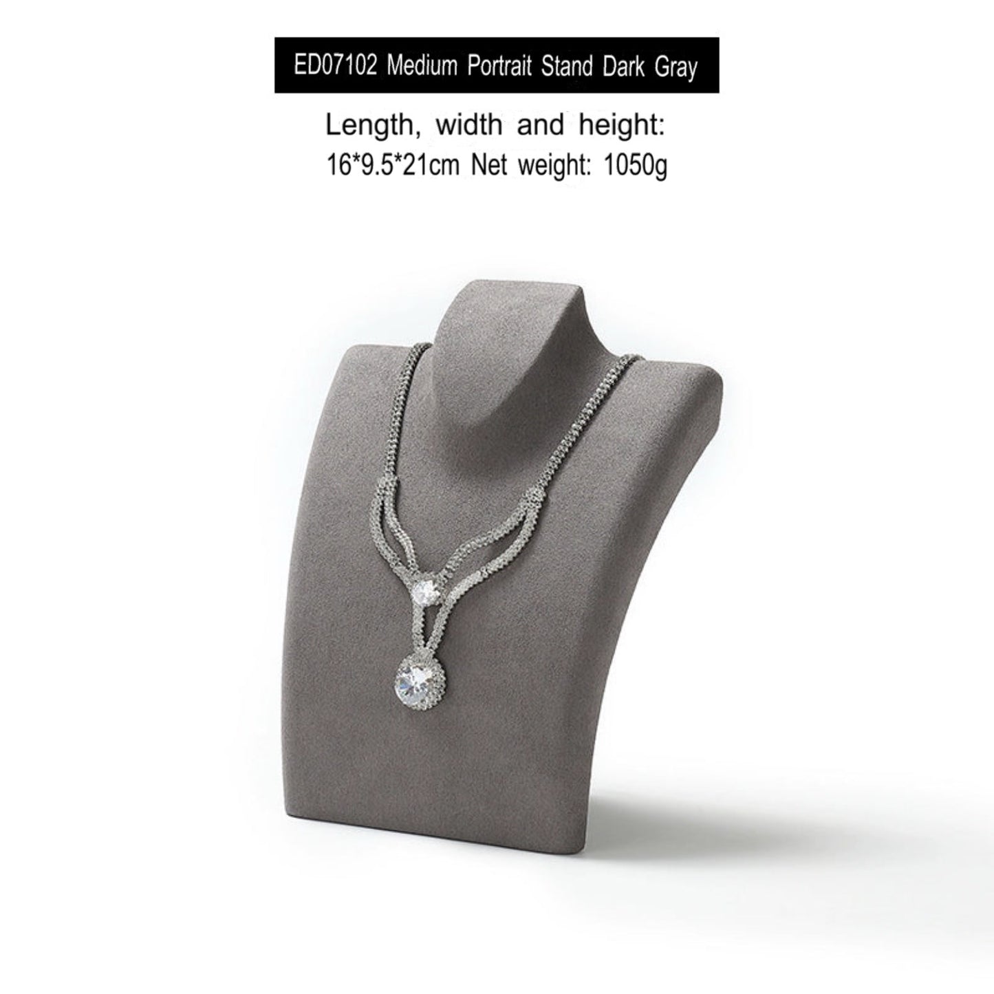 Luxury necklace display stand, model neck display rack, pendant jewelry hanger, window jewelry display props