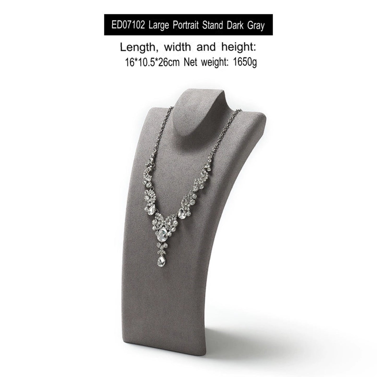 Luxury necklace display stand, model neck display rack, pendant jewelry hanger, window jewelry display props