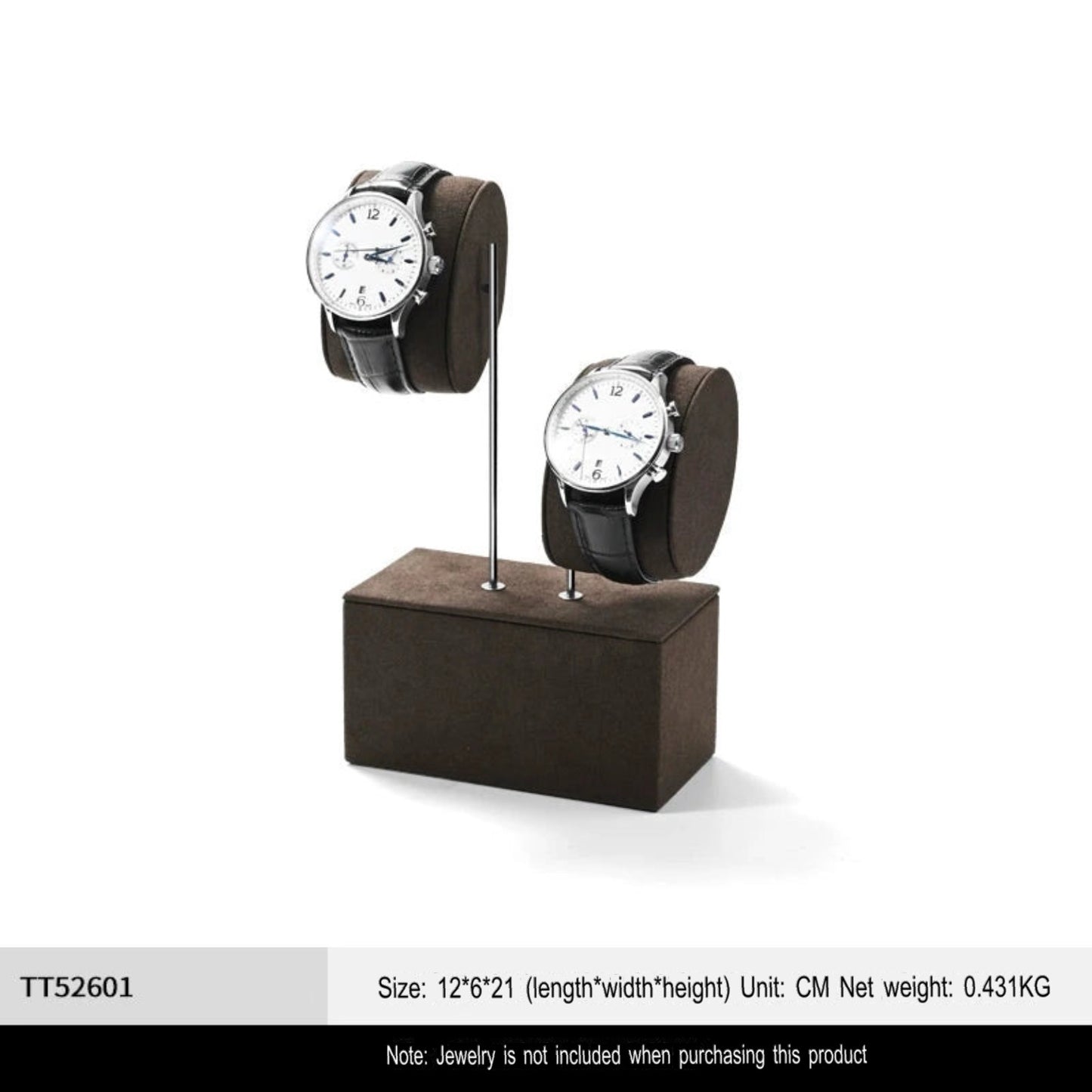 High-end watch display stand, microfiber watch display stand, counter display watch display props