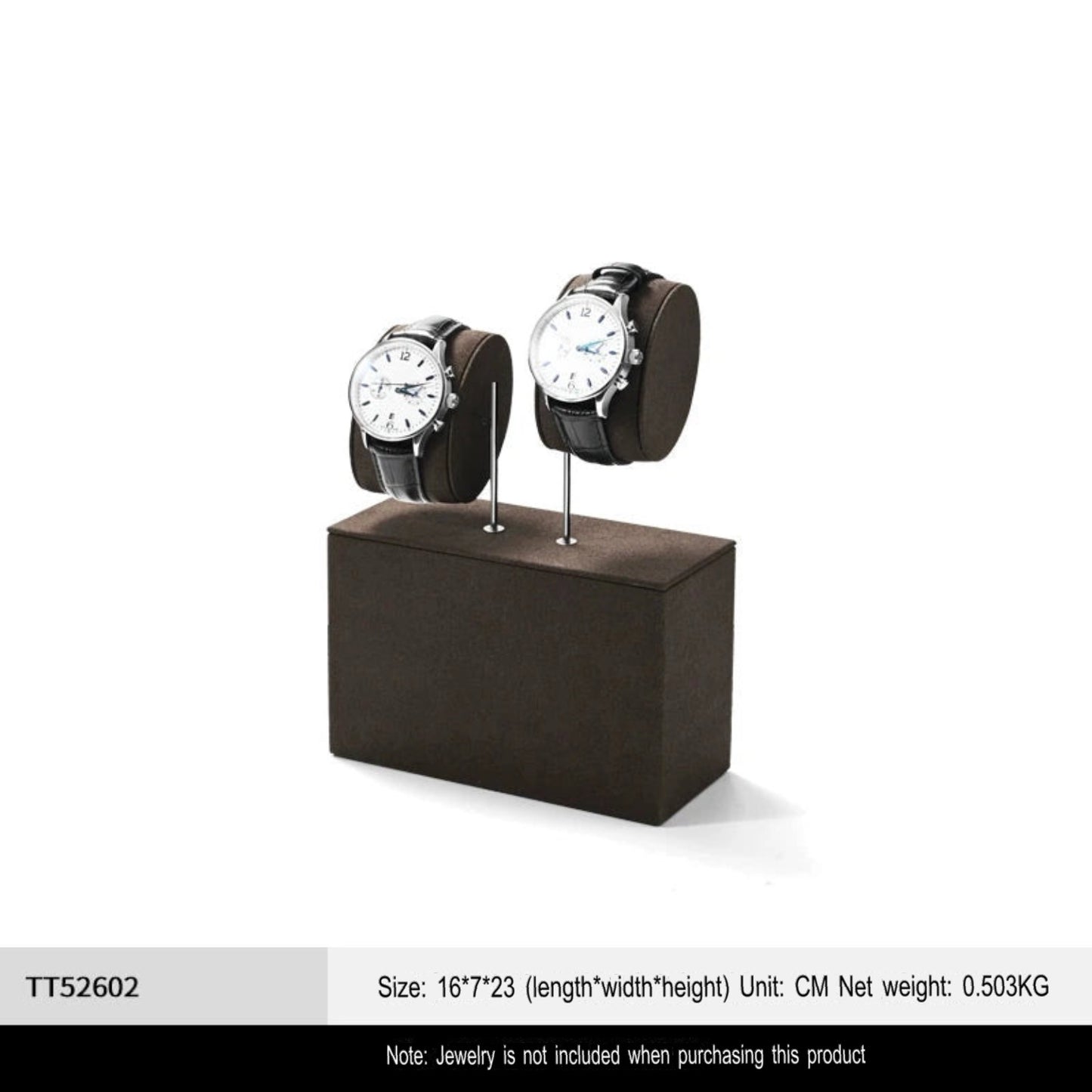 High-end watch display stand, microfiber watch display stand, counter display watch display props