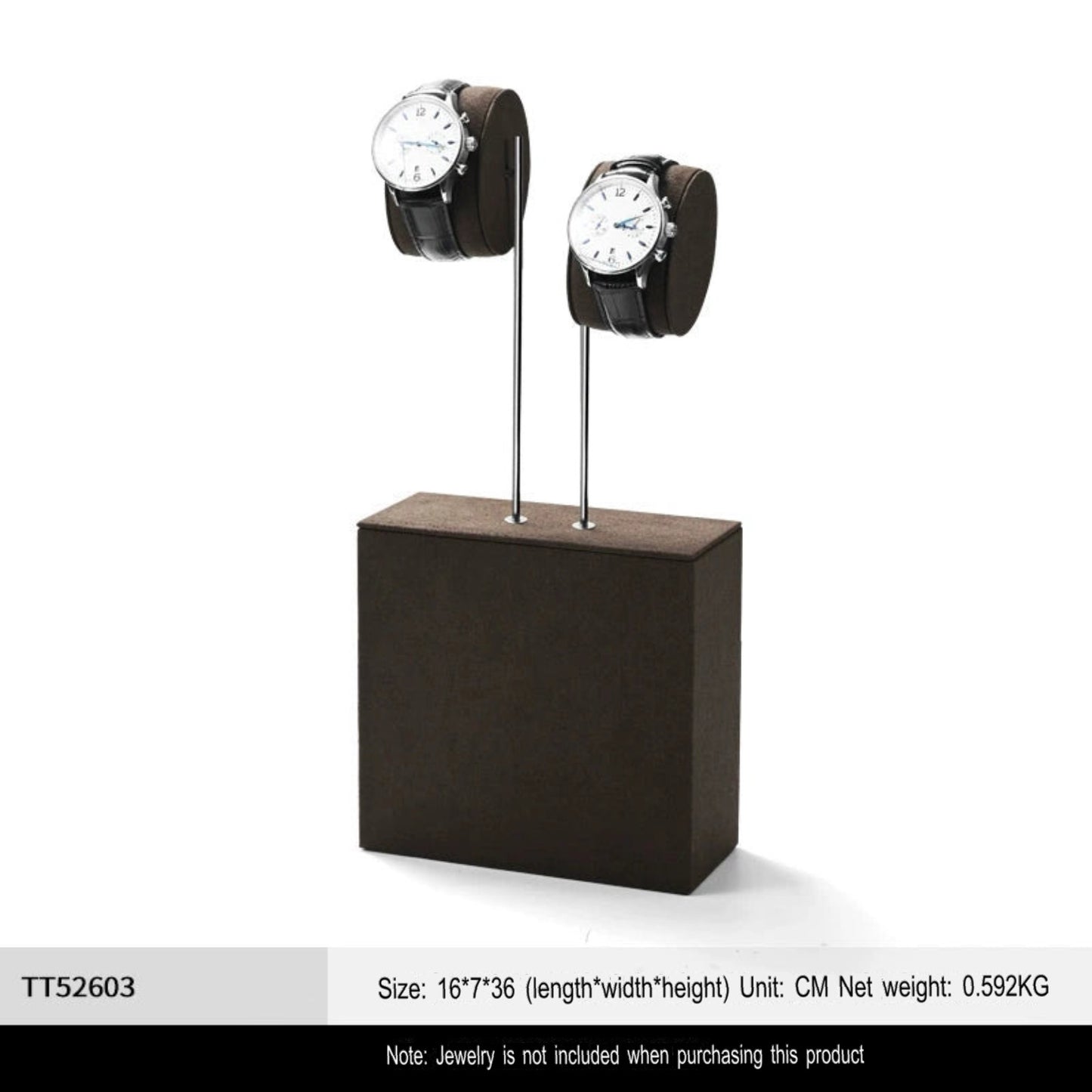 High-end watch display stand, microfiber watch display stand, counter display watch display props