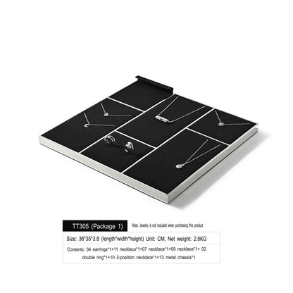 Jewelry Ring Display Rack Stud Necklace Storage Bracelet Display Counter Jewelry Display Tray