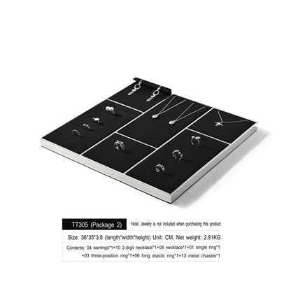 Jewelry Ring Display Rack Stud Necklace Storage Bracelet Display Counter Jewelry Display Tray