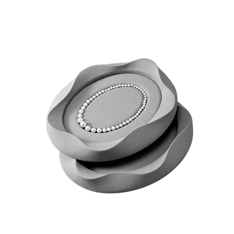 Pearl jewelry pallets, jewelry pallets, microfiber rings, necklaces, earrings, bracelets, display props