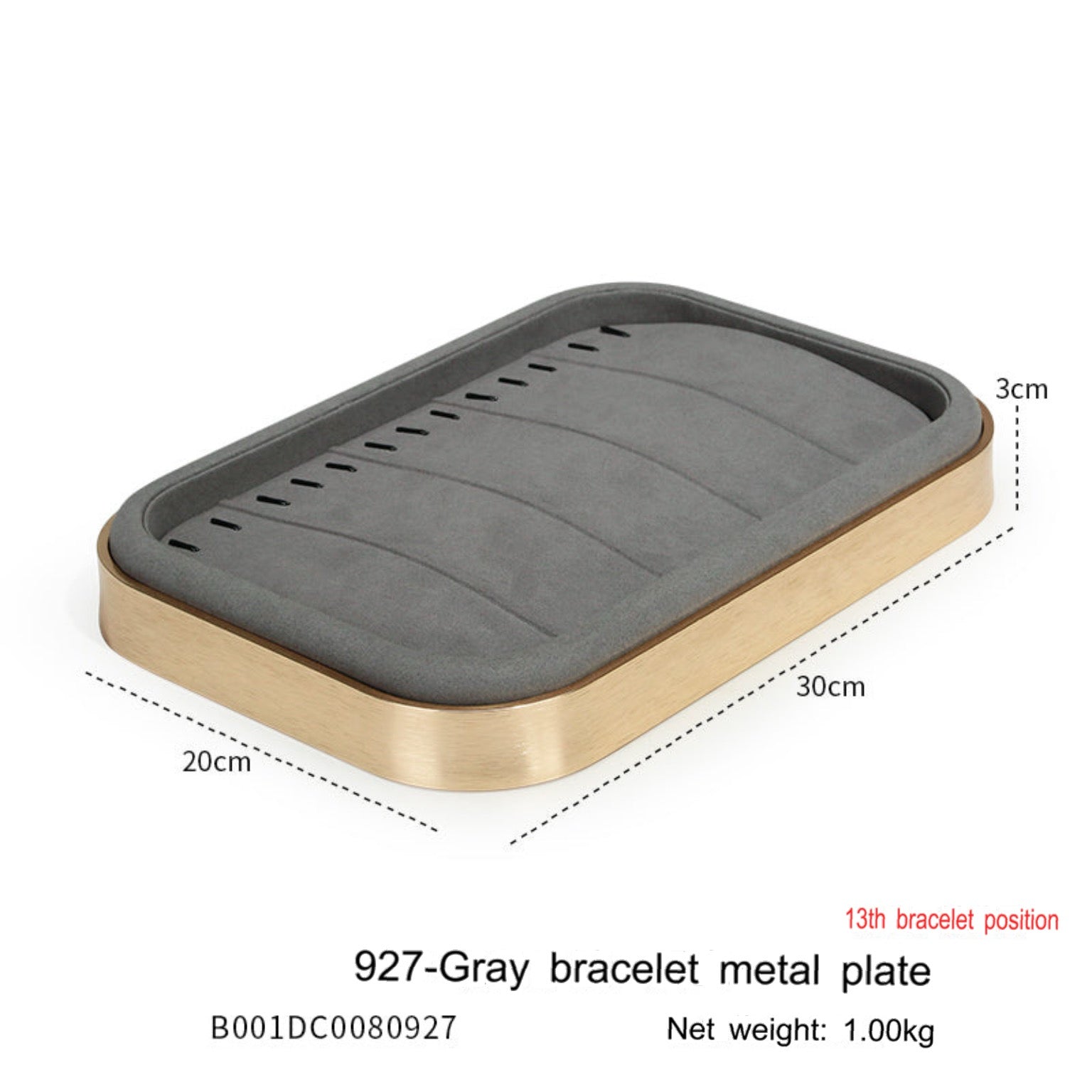 Jewelry display props microfiber jewelry display tray metal necklace ring earrings look at the pallet
