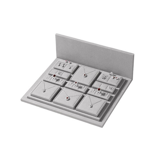 Luxury jewelry display props, high-end microfiber necklace rings, earrings, pendants, jewelry display